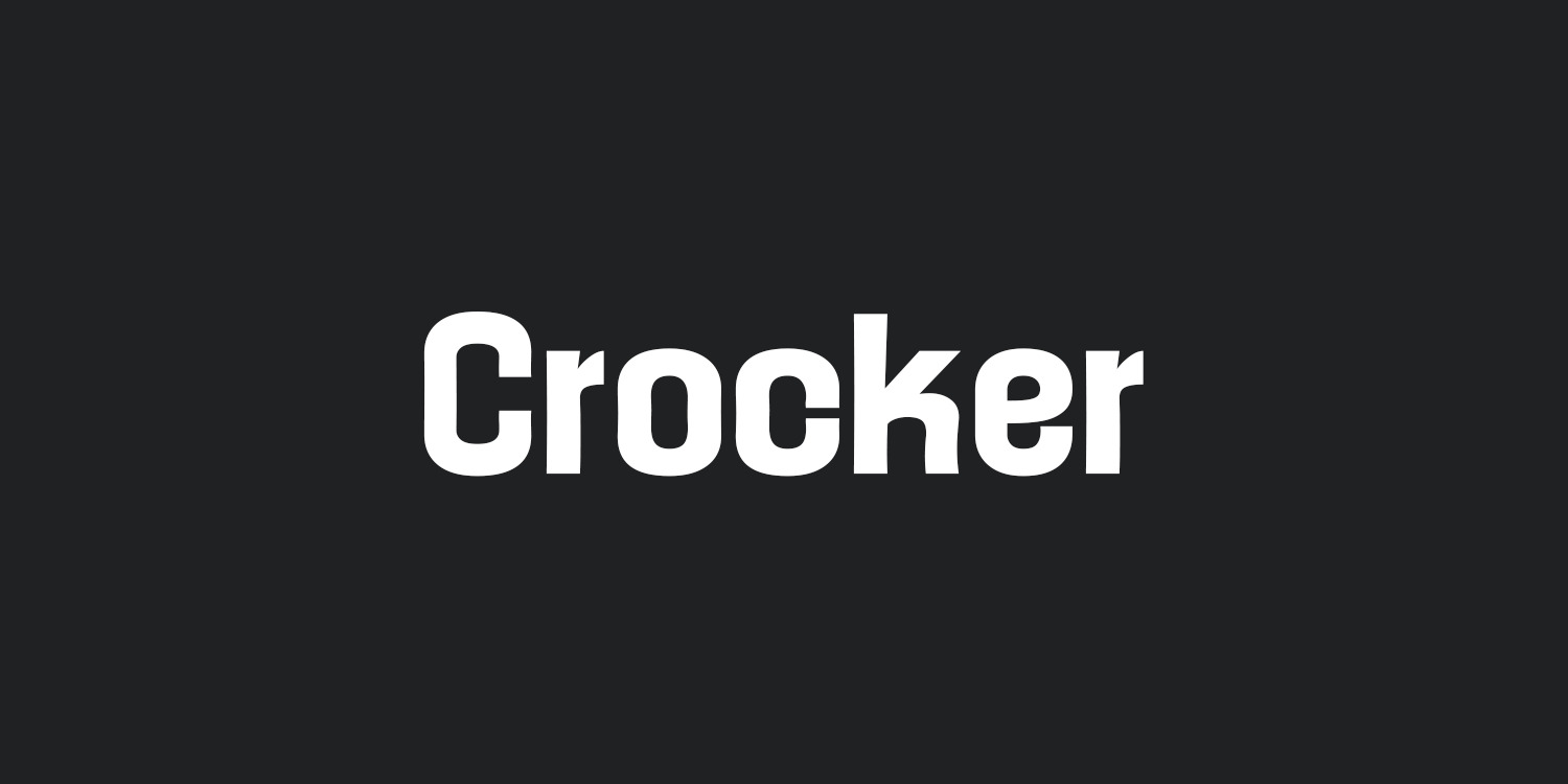 Crocker Display Typeface Crocker Display Typeface