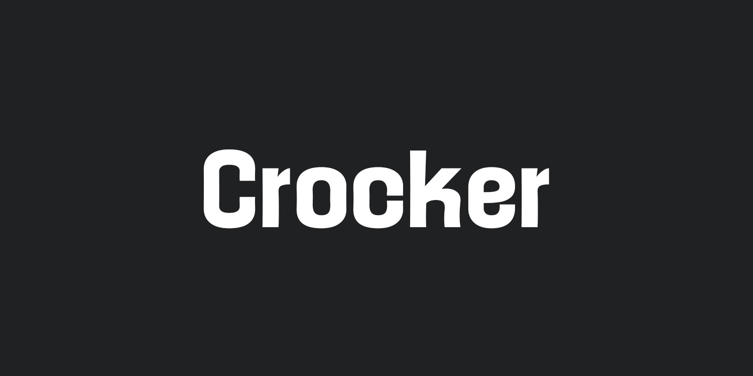 Crocker Display Typeface