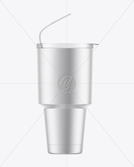 Metallic Thermo Cup Mockup