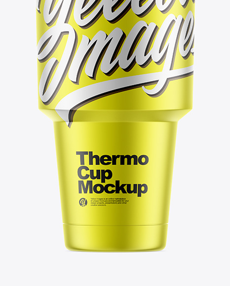 Metallic Thermo Cup Mockup