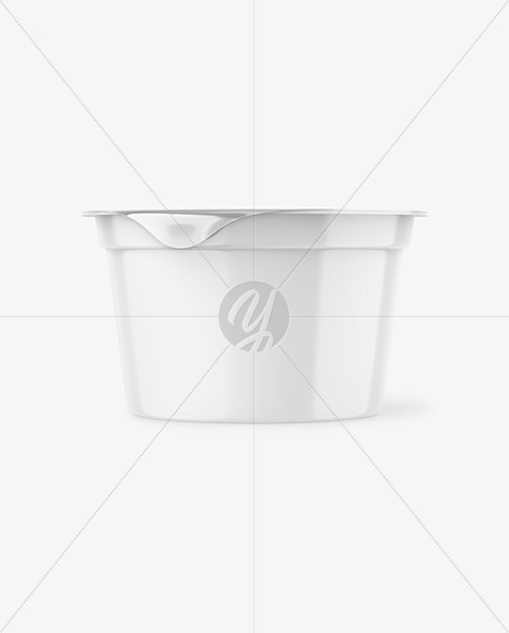 Glossy Yogurt Cup Mockup