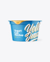 Glossy Yogurt Cup Mockup