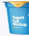 Glossy Yogurt Cup Mockup