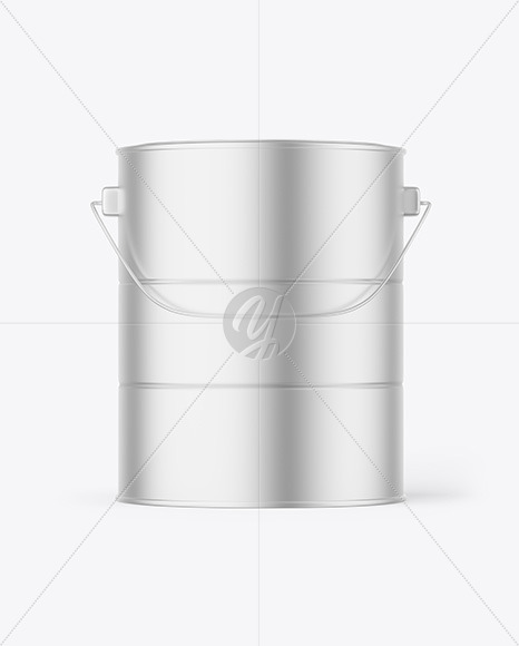 Metallic Paint Bucket Mockup