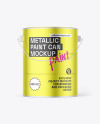 Metallic Paint Bucket Mockup