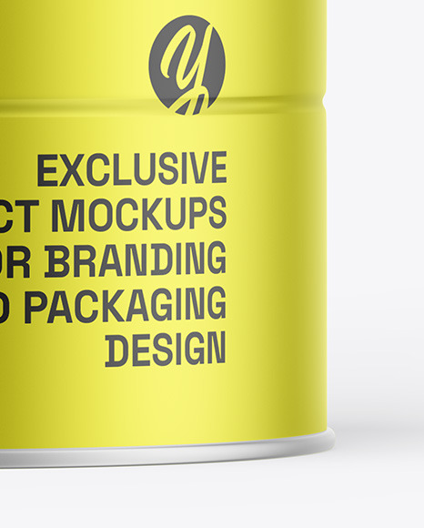 Metallic Paint Bucket Mockup