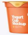 Textured Yogurt Cup Mockup