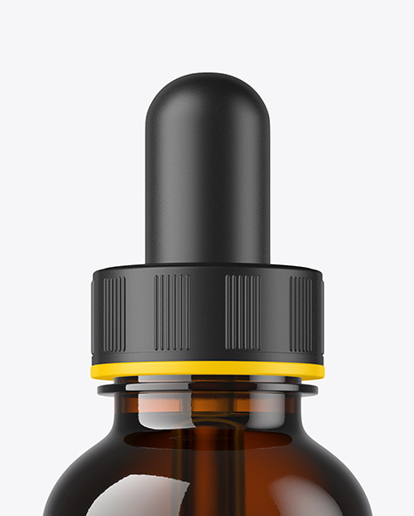 CBD Oil Dropper with Box Mockup