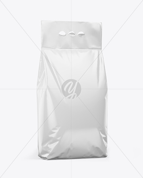 Glossy Package Mockup - Halfside View