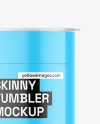 Glossy Skinny Tumbler Mockup