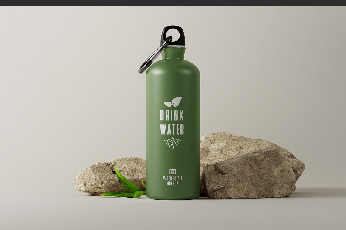 Traveler Water Bottle Mockup