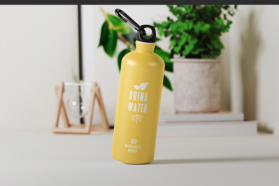 Traveler Water Bottle Mockup