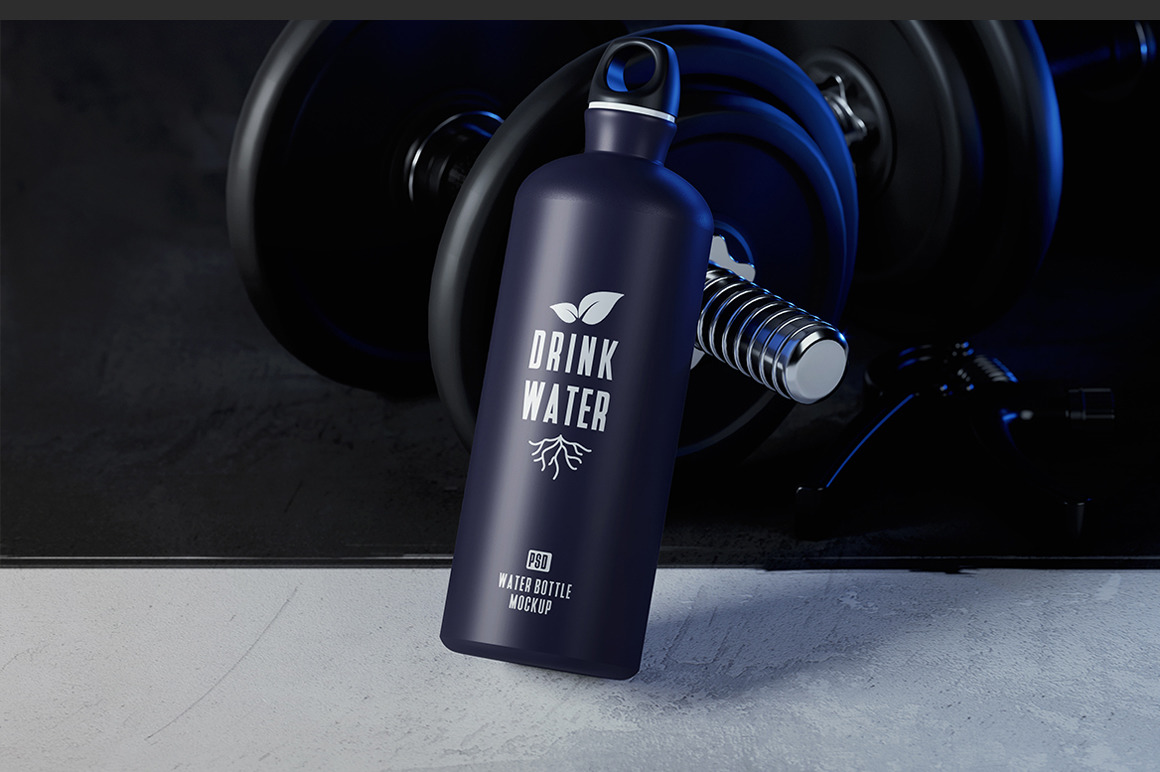 Traveler Water Bottle Mockup