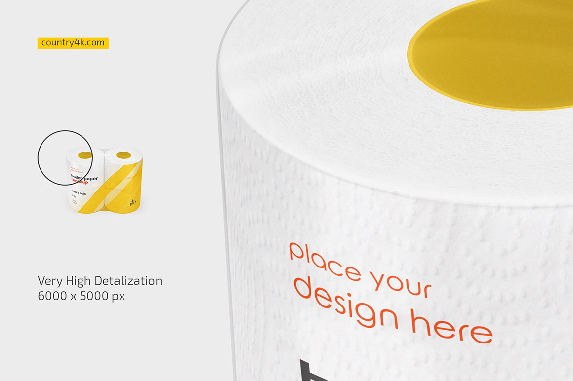 Toilet Paper Mockup Set