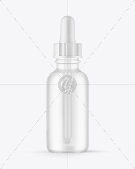 Frosted Glass Dropper Bottle Mockup