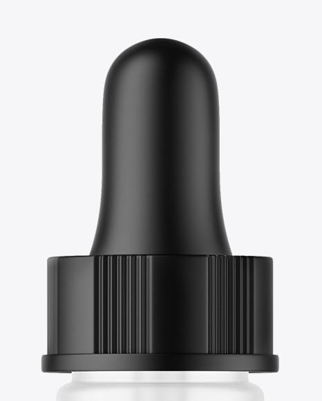 Frosted Glass Dropper Bottle Mockup