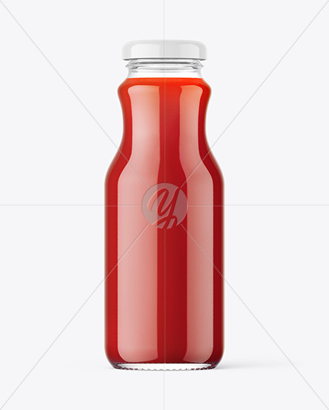 Tomato Juice Bottle Mockup