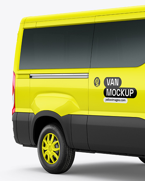 Van Mockup - Half Side View