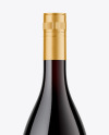 Red Wine Bottle Mockup