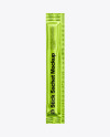 Metallic Stick Sachet Mockup