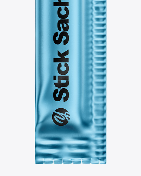 Metallic Stick Sachet Mockup