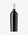 Red Wine Bottle Mockup