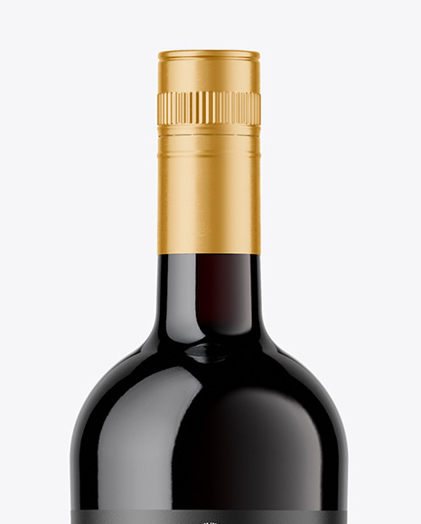 Red Wine Bottle Mockup