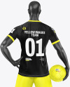 Soccer Player Mockup - Back View