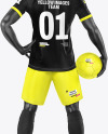 Soccer Player Mockup - Back View