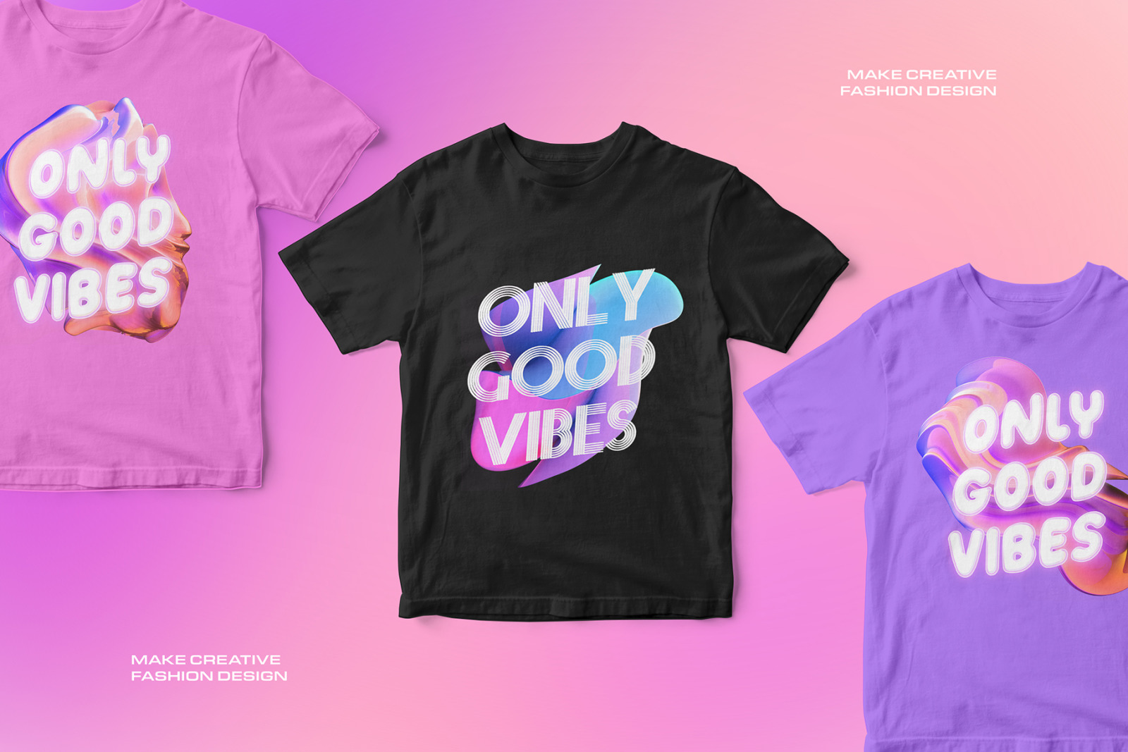 3D Gradient Abstract Shapes 3D Gradient Abstract Shapes