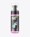 60ml Clear Cosmetic Bottle with Pump Mockup 60ml Clear Cosmetic Bottle with Pump Mockup