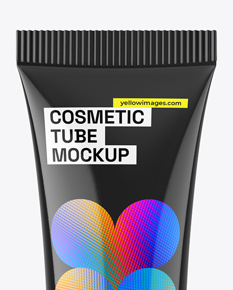 Glossy Cosmetic Tube Mockup