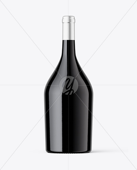 Red Wine Bottle Mockup