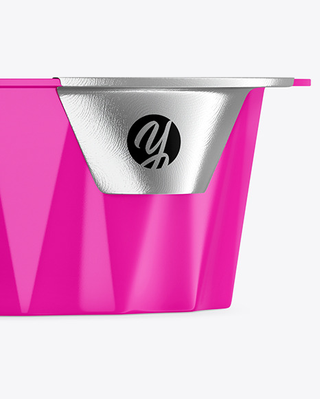 Glossy Plastic Cup Mockup