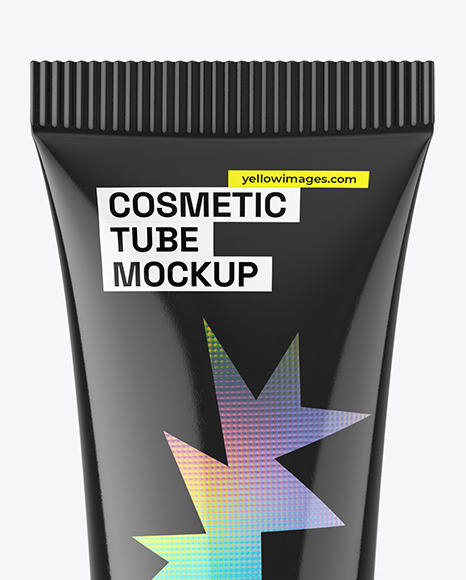 Glossy Cosmetic Tube Mockup