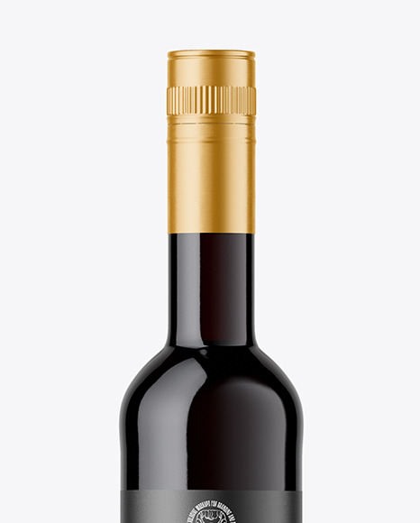 Red Wine Bottle Mockup