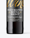 Red Wine Bottle Mockup