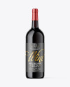 Red Wine Bottle Mockup