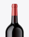 Red Wine Bottle Mockup