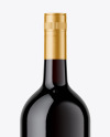 Red Wine Bottle Mockup