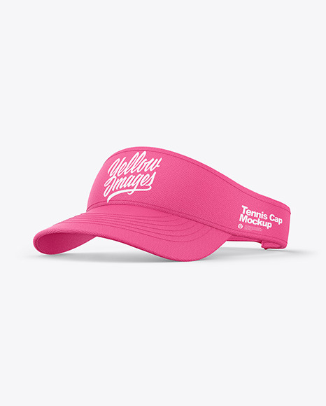 Tennis Cap Mockup - Half Side view