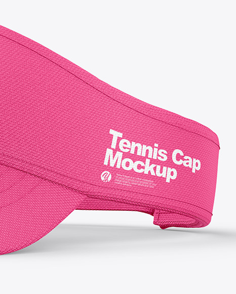 Tennis Cap Mockup - Half Side view