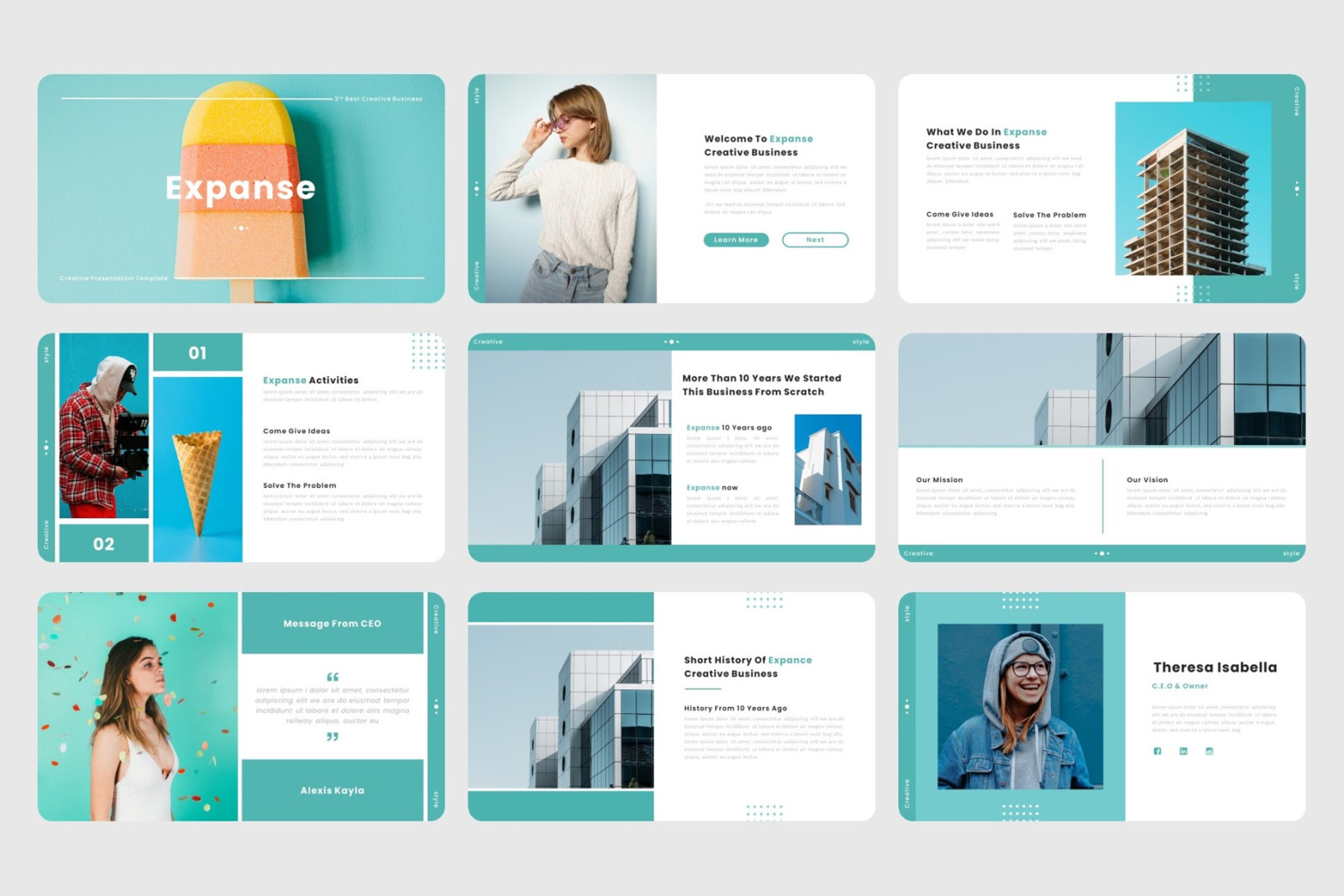 Expanse - Creative Business PowerPoint Template Expanse - Creative Business PowerPoint Template