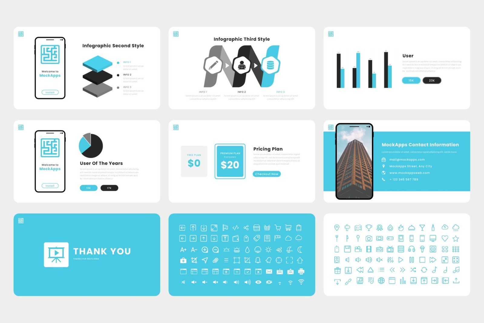 MockApps - Mobile App & SAAS PowerPoint Template MockApps - Mobile App & SAAS PowerPoint Template