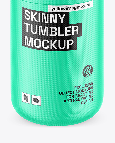 Textured Skinny Tumbler Mockup