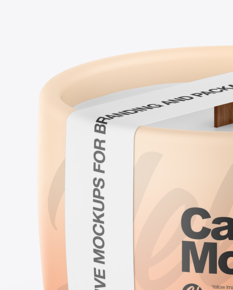 Matte Candle Mockup