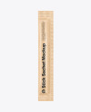 Kraft Paper Stick Sachet Mockup