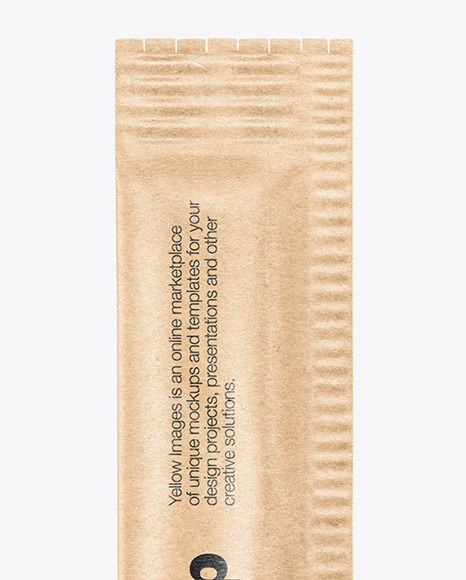 Kraft Paper Stick Sachet Mockup