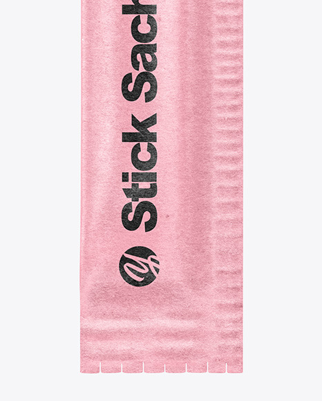 Kraft Paper Stick Sachet Mockup