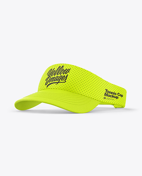 Tennis Cap Mockup - Half Side view